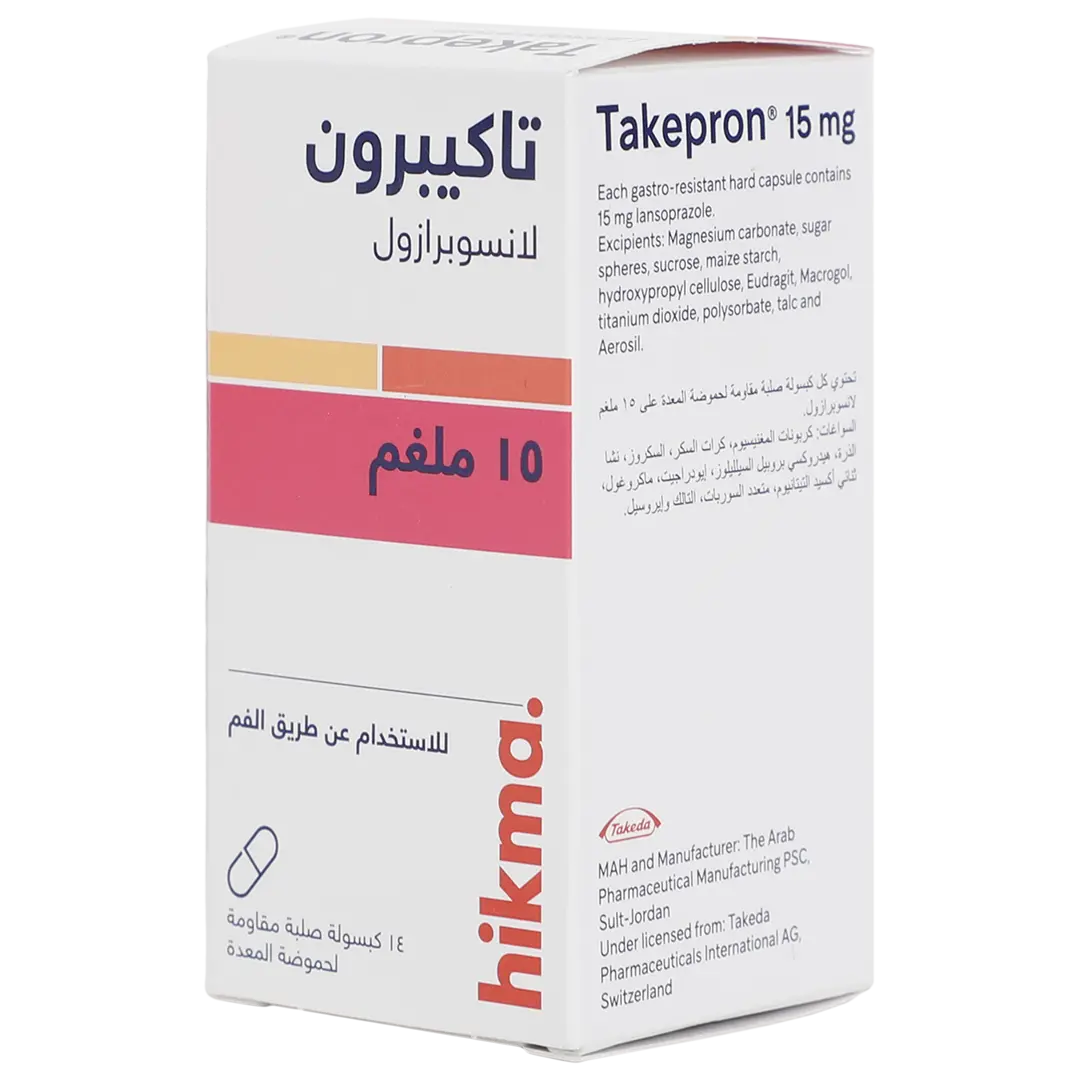 Takepron 15mg 14 Capsules - view 1