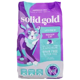 Solid Gold Indoor Dry Food With Salmon, Lentils, And Apples For Adult Cats 1.36 kg