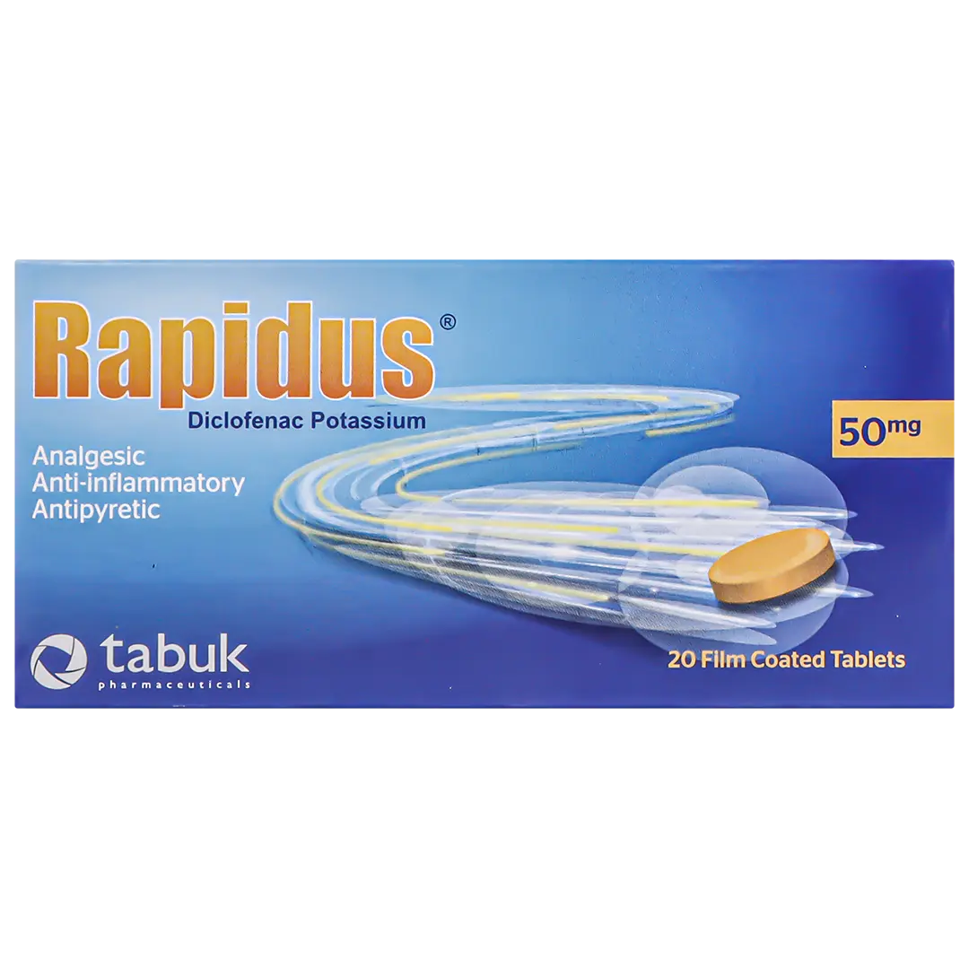 Rapidus 50 mg 20 Tablets - view 3