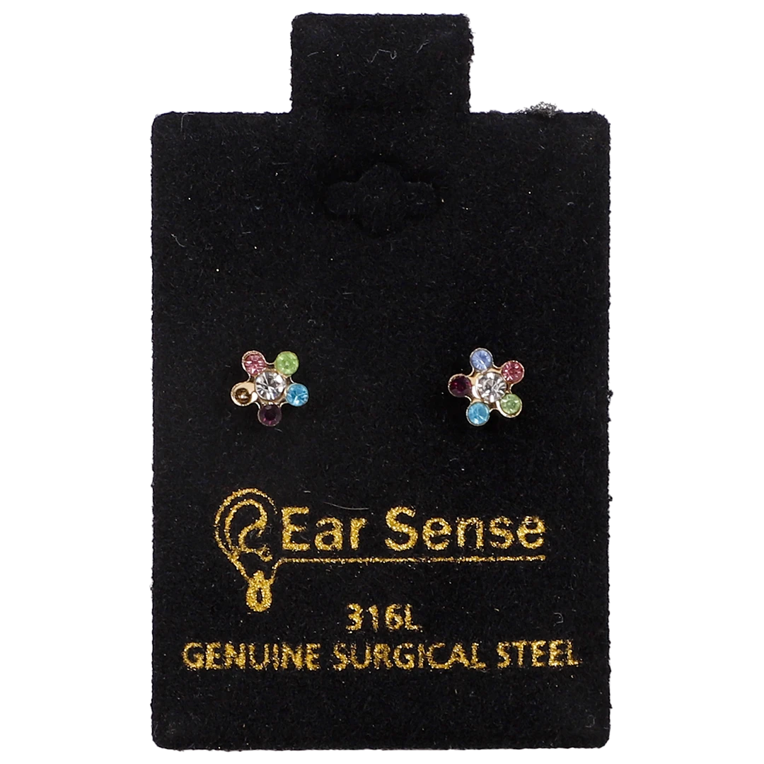 Ear Sense Medical Earring Daisy Rainbow D47