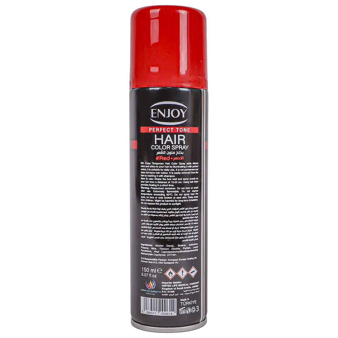 Enjoy Perfect Tone Hair Color Spray Red 150 ml - view 2