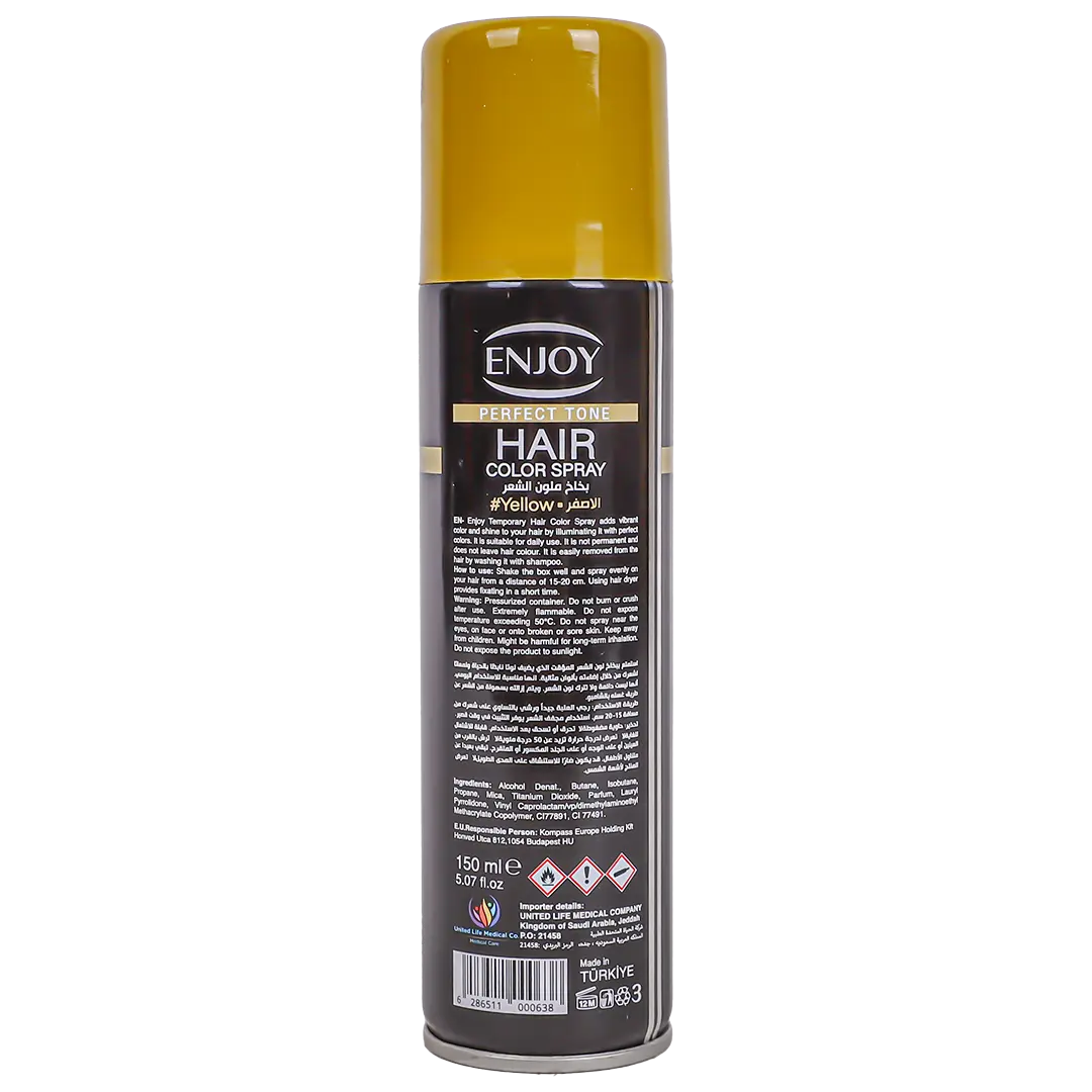 Enjoy Perfect Tone Hair Color Spray Yellow 150 ml - view 2