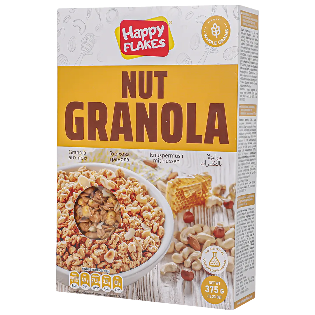 Happy Flakes Nut Granola 375 gm - view 1
