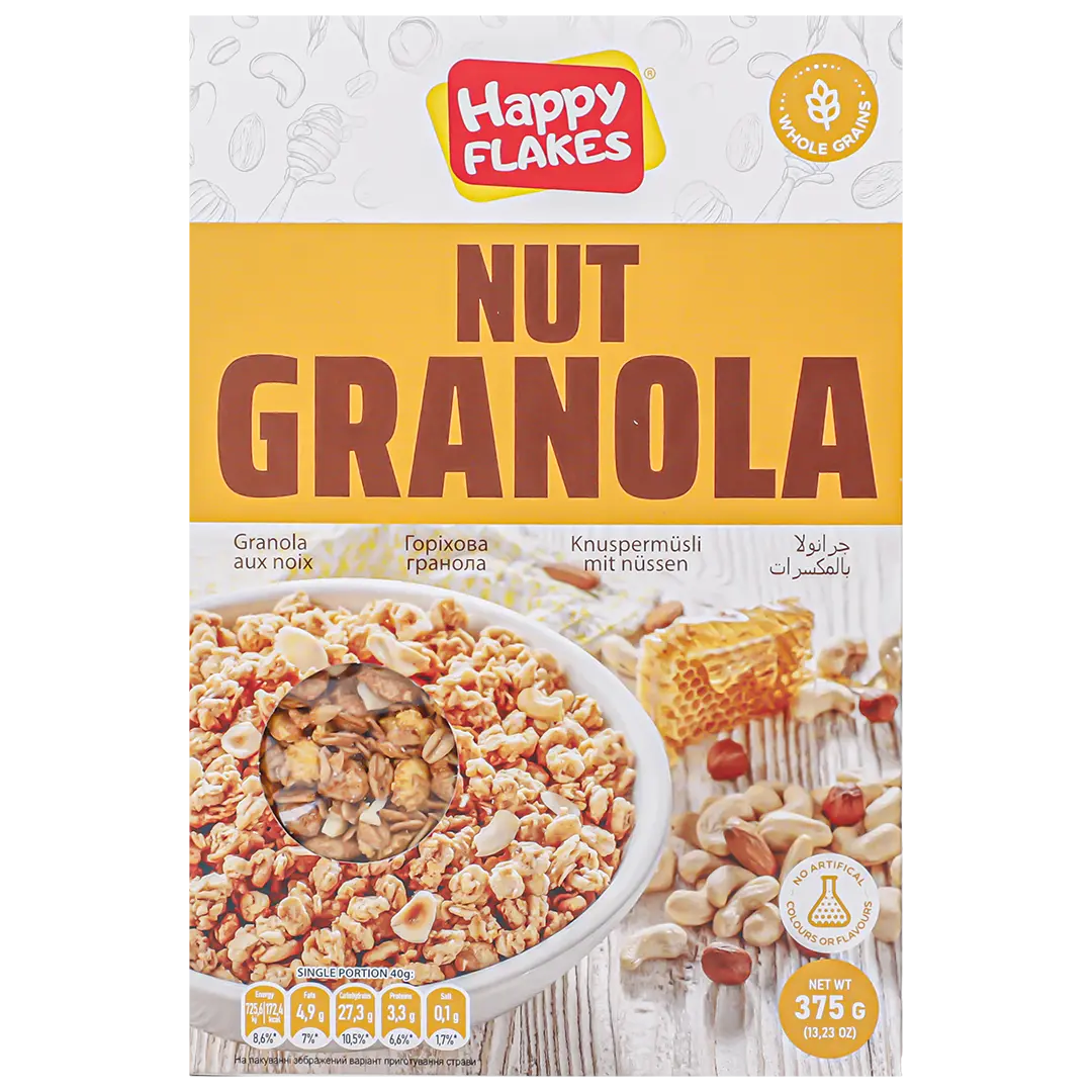 Happy Flakes Nut Granola 375 gm - view 2