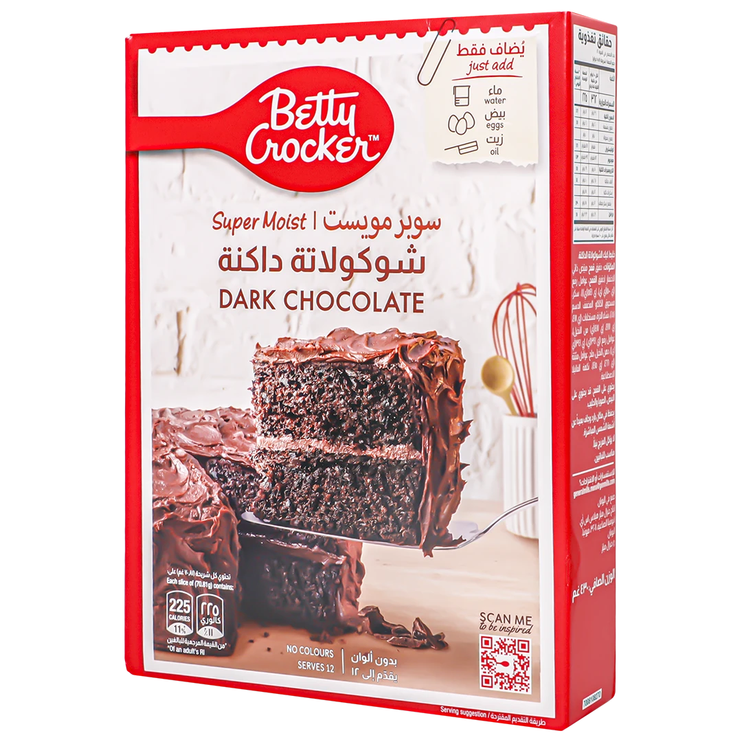 Betty Crocker Dark Chocolate Cake Mix 430 gm