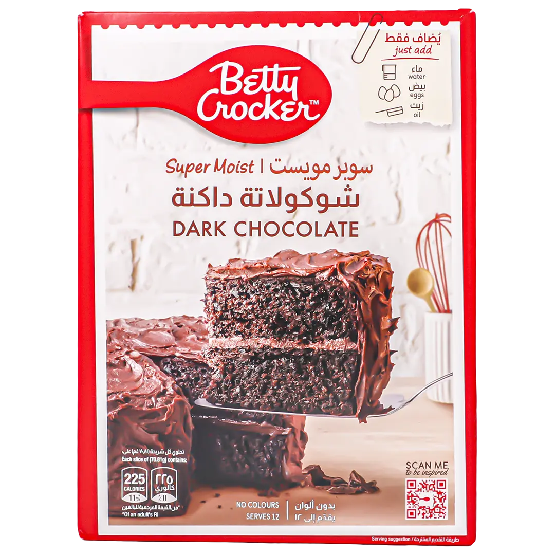Betty Crocker Dark Chocolate Cake Mix 430 gm - view 2