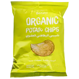 بوناتو رقائق البطاطس العضوي كريمة حامضة 100 جم