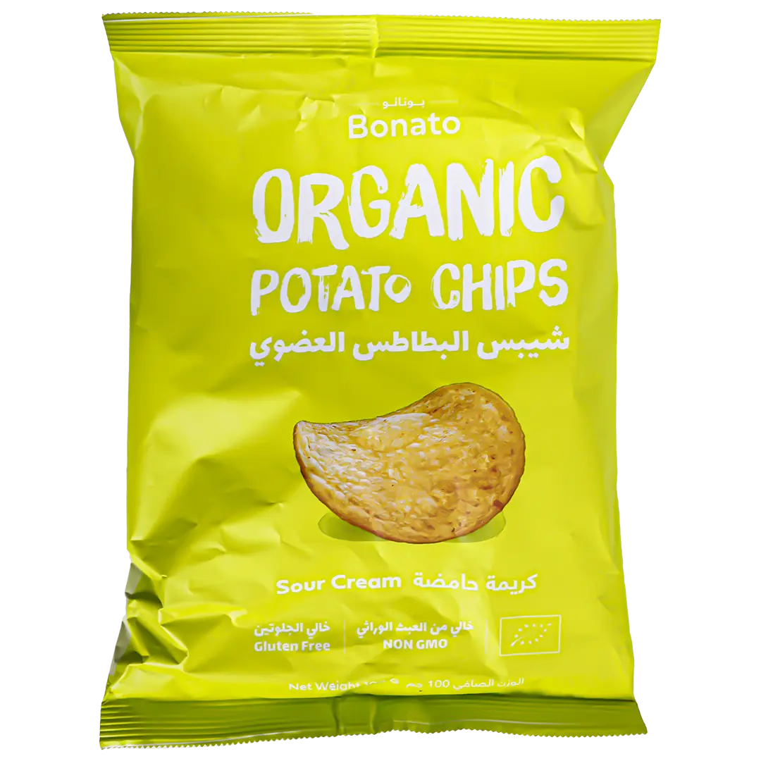 Bonato Organic Potato Chips Sour Cream 100 gm - view 1