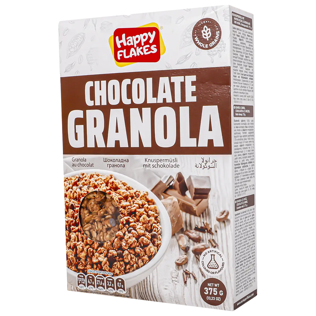 Happy Flakes Chocolate Granola 375 gm - view 1