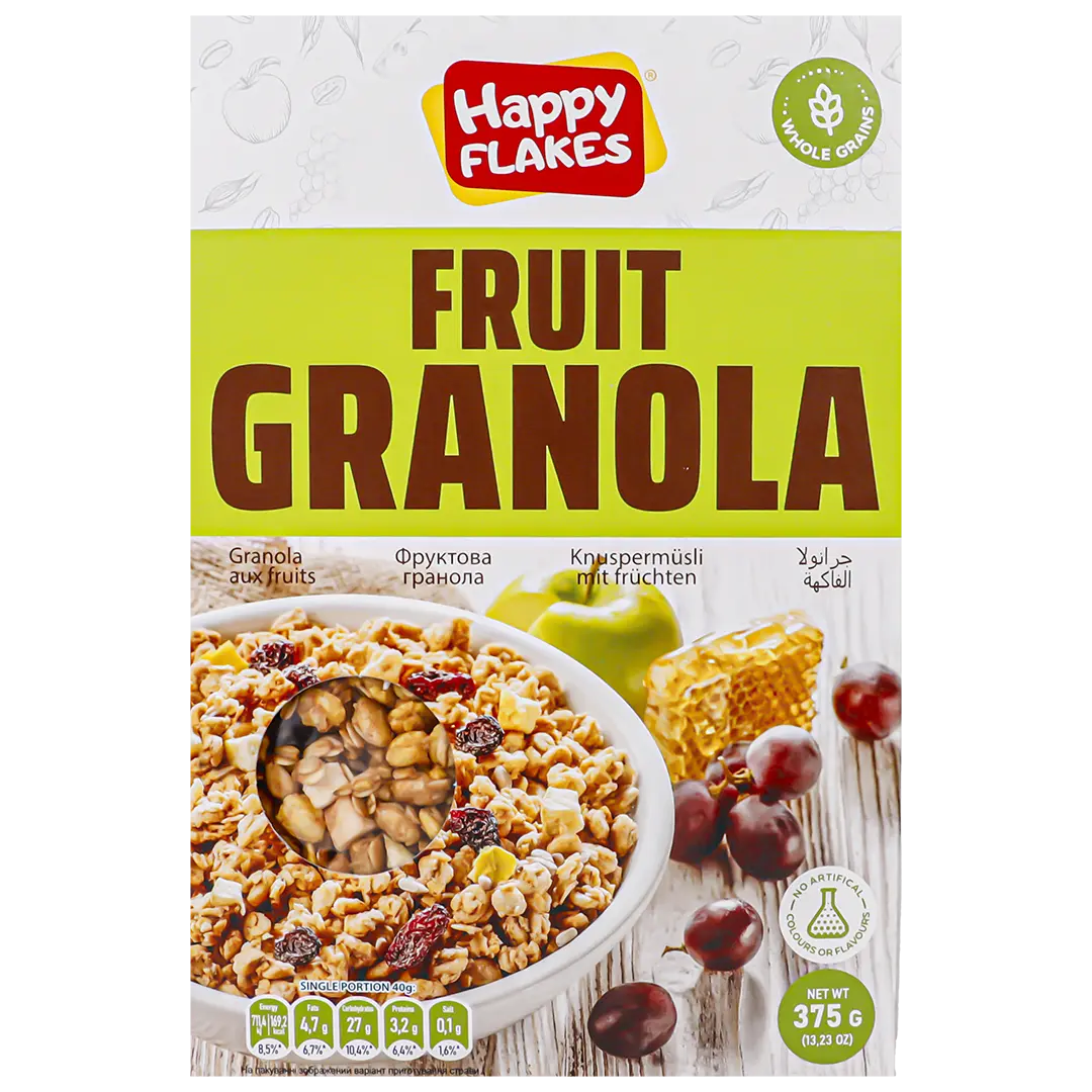 Happy Flakes Fruits Granola 375 gm - view 2