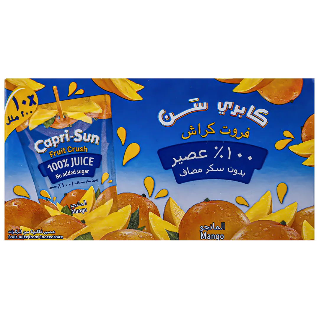 Capri Sun Mango Juice 100% No Added Sugar 10 pcs 200 ml - view 2