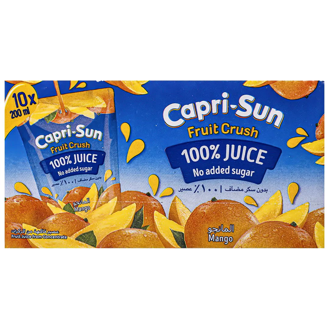 Capri Sun Mango Juice 100% No Added Sugar 10 pcs 200 ml - view 3