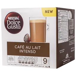 Nescafe Dolce Gusto Capsules Cafe Au Lait Intenso 16 Capsules