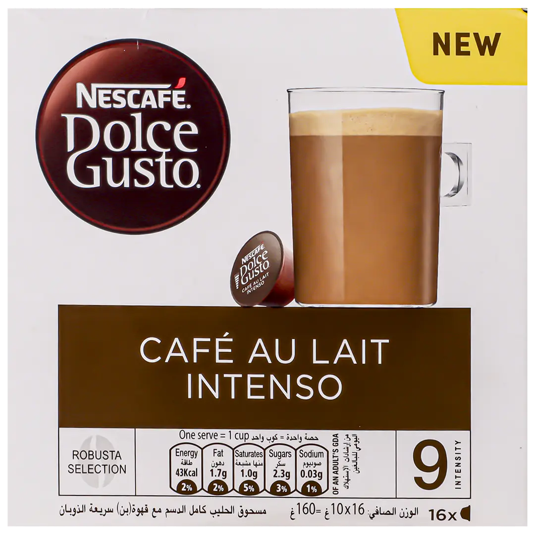 Nescafe Dolce Gusto Capsules Cafe Au Lait Intenso 16 Capsules - view 2