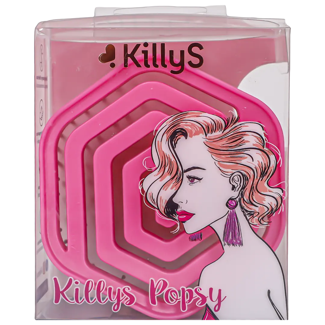 Killy'S Popsy Ultra Light Brush With Nylon Pins Pink  - view 2