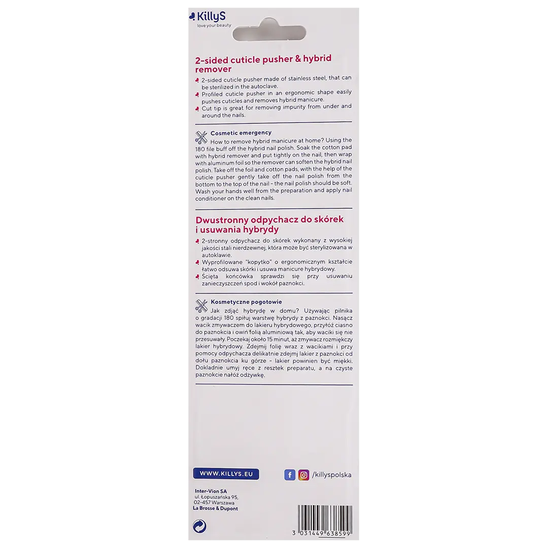 Intervion Metal Cuticle Push  - view 2