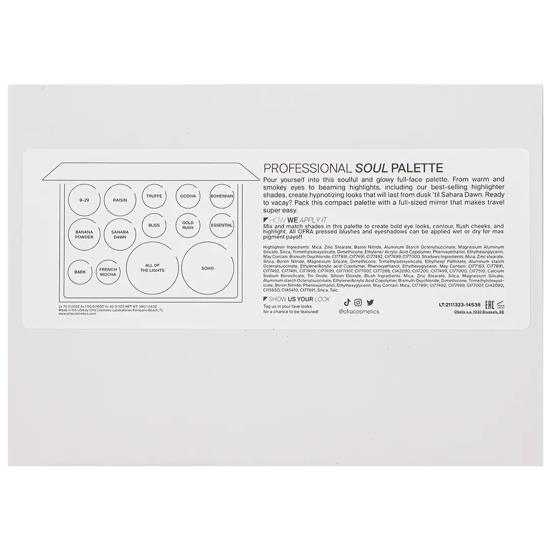 Ofra Pro Palette  Soul - view 4