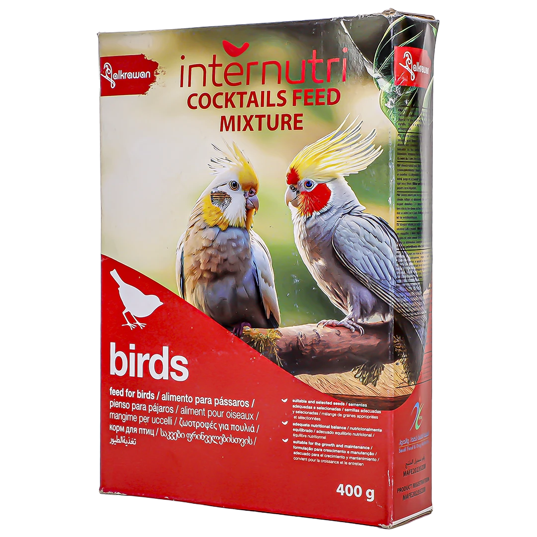 Inter Nutri Bird And Cockatiel Food Mixture Food 400 gm