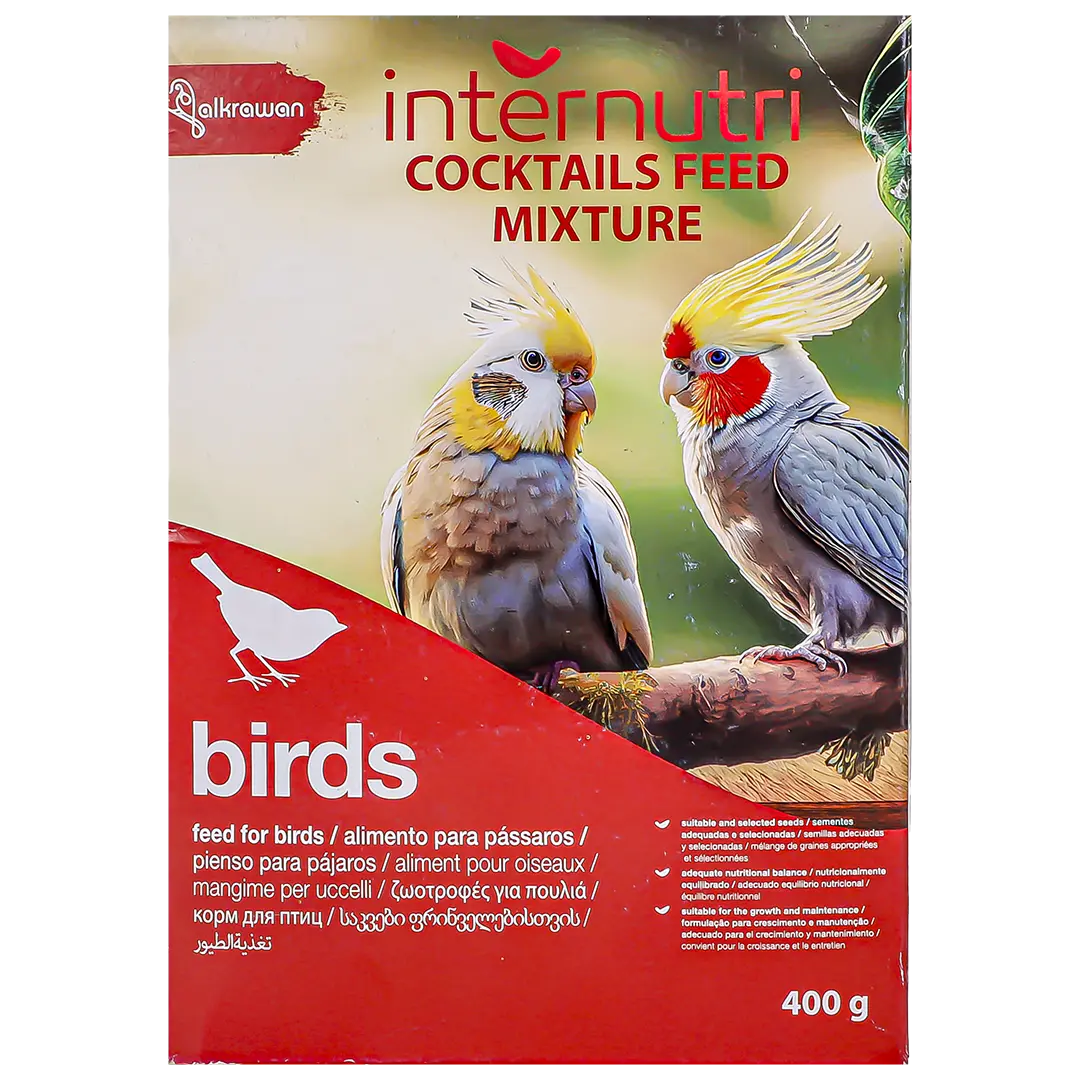 Inter Nutri Bird And Cockatiel Food Mixture Food 400 gm - view 2