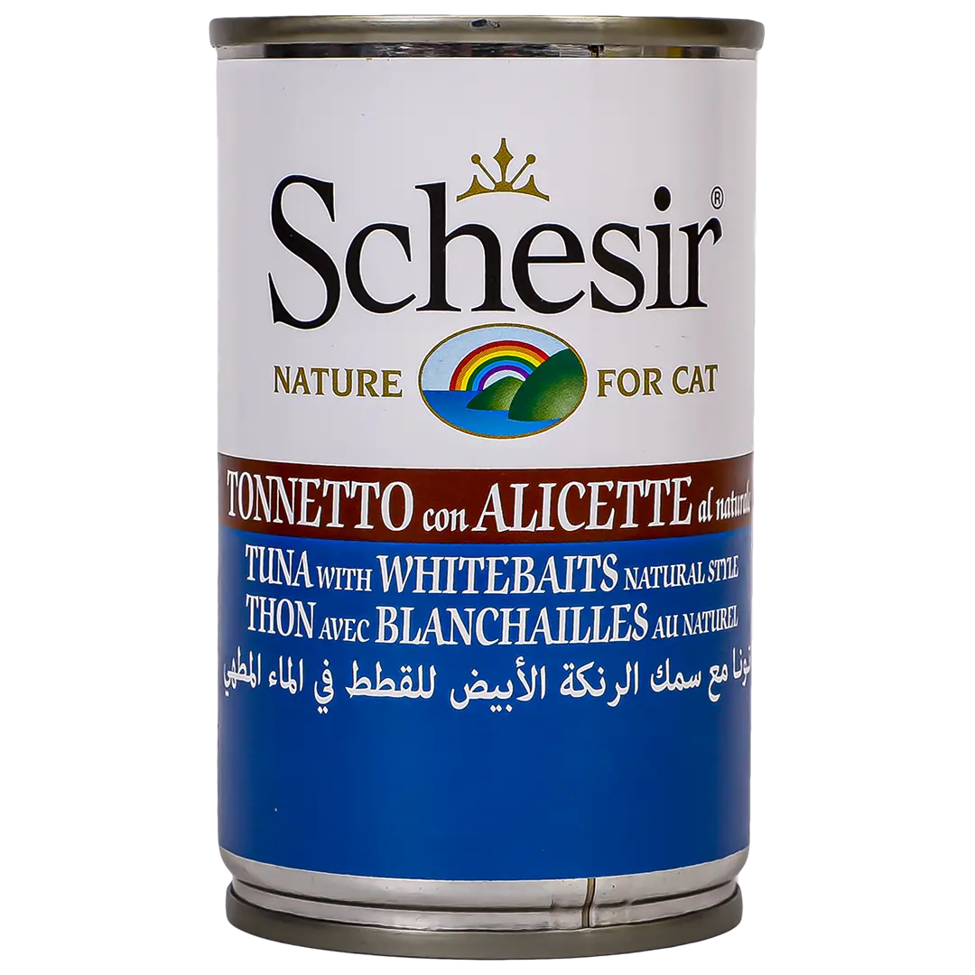 Schesir wet cat food tuna and white fish 140 gm - view 1