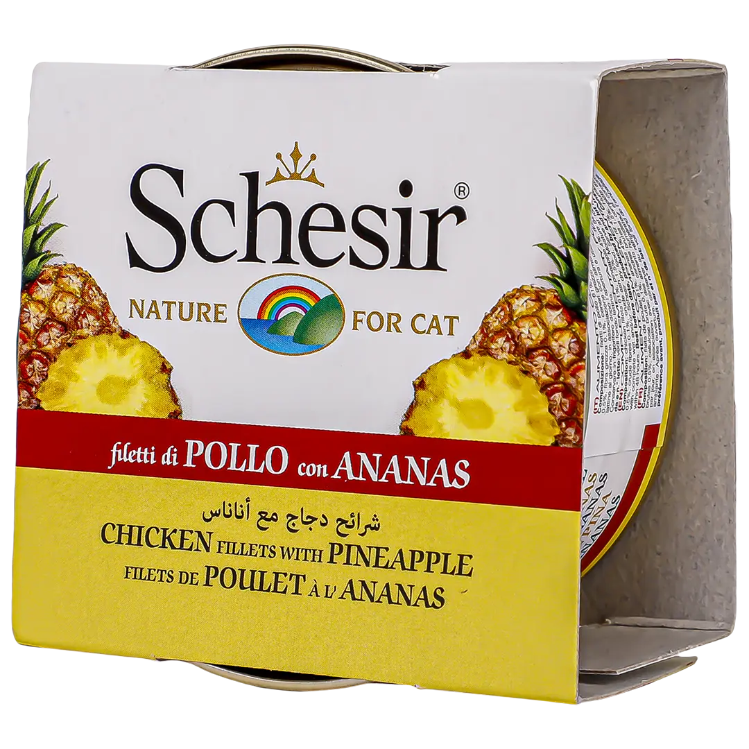 schesir wet cat food chicken with pineapple 75 gm - view 1