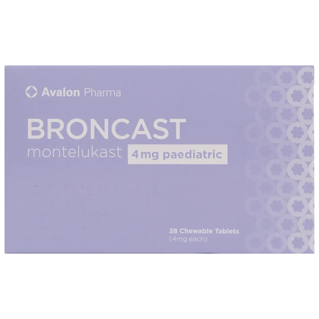 Broncast Paediatric 4Mg 28 Chewable Tablets  - view 3
