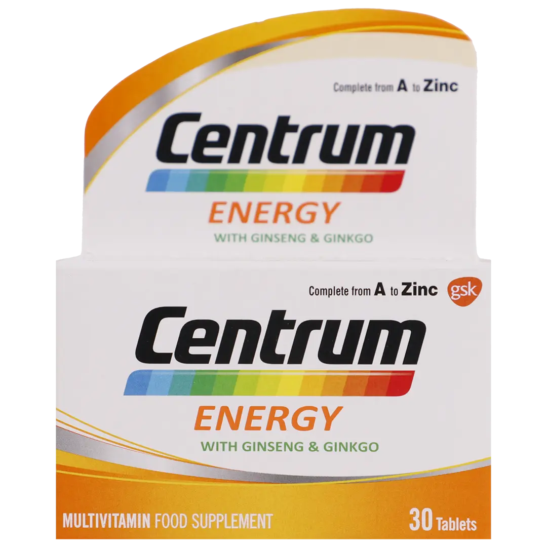 Centrum Energy Multivitamins with Ginseng & Ginkgo 30 Tablets - view 2