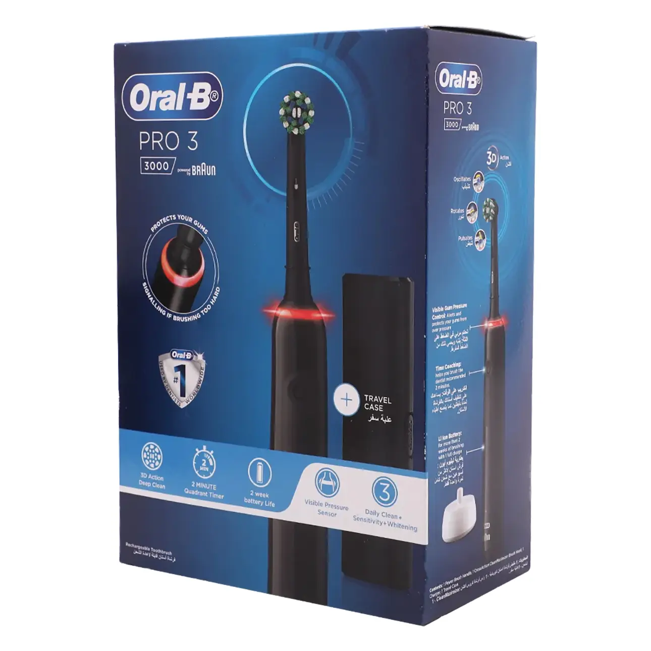 Oral-B Pro3 3000 Power Toothbrush 3D Action - view 1