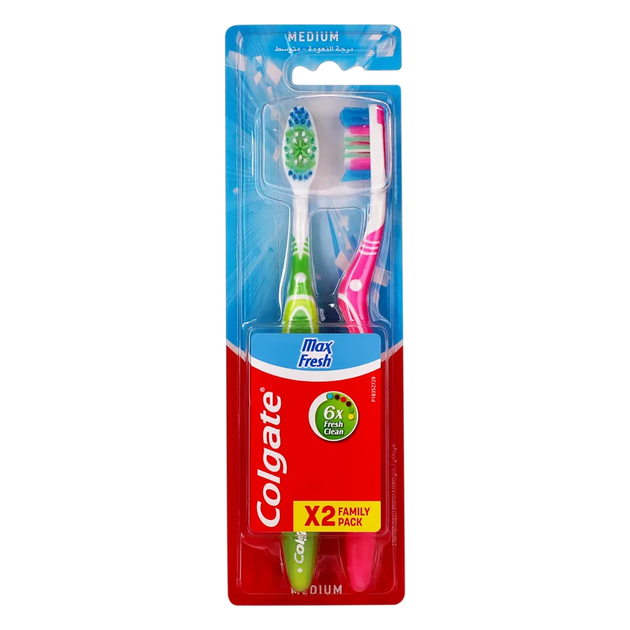 Colgate Max Fresh Medium Toothbrush 2-Pack
