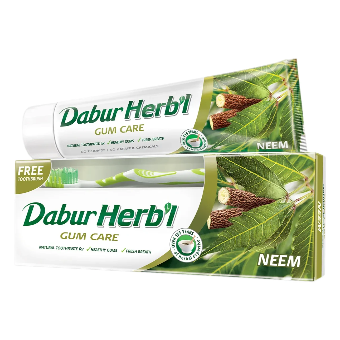 Dabur Herbal Toothpaste Neem + Toothbrush 150 gm