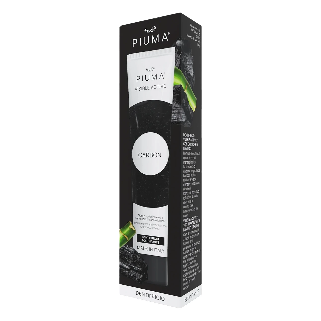 Piuma T.Paste V. Active Carbone 75ml