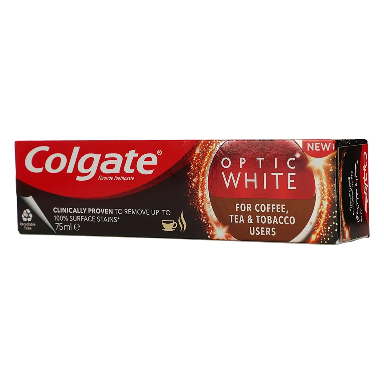 Colgate Optic White Coffee, Tea & Tobacco Stains Toothpaste 75 ml