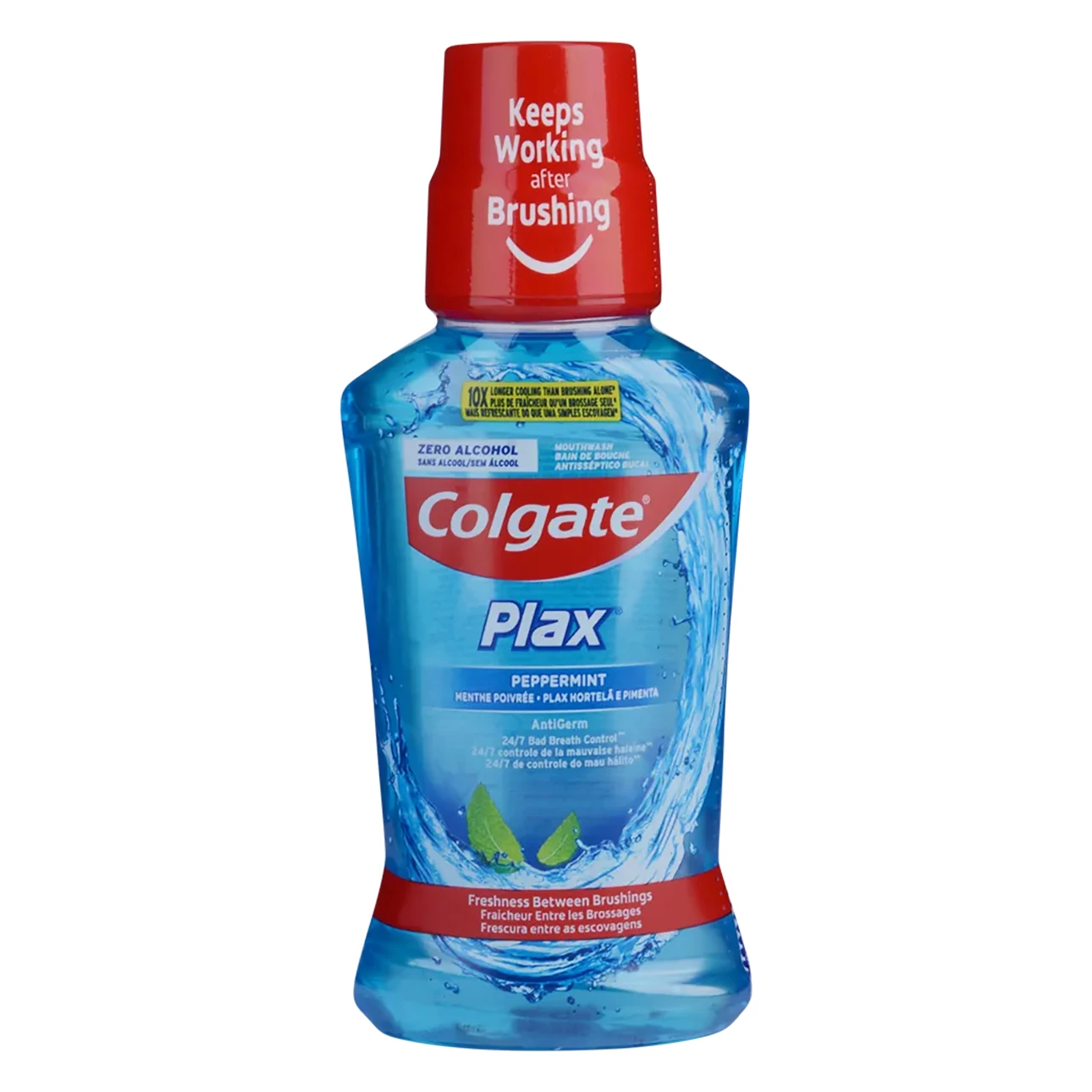 Colgate Plax Peppermint Blue 0% Alcohol Mouthwash 250 ml