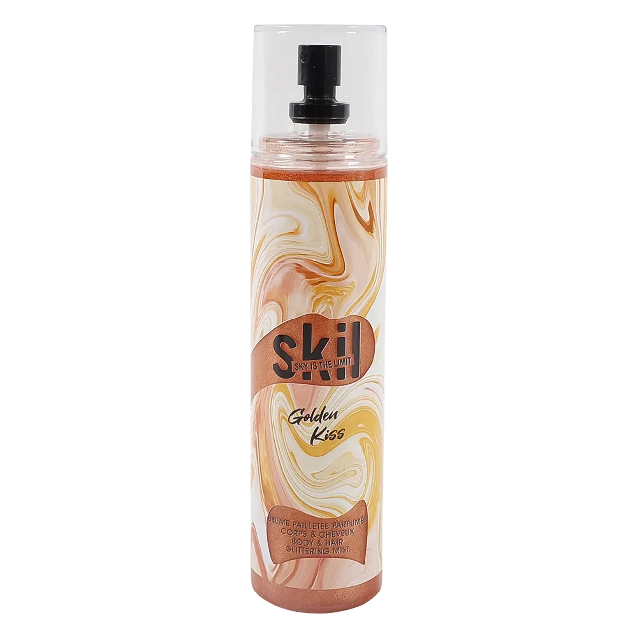 Skil Golden Kiss Glitter Body And Hair Mist 250 ml