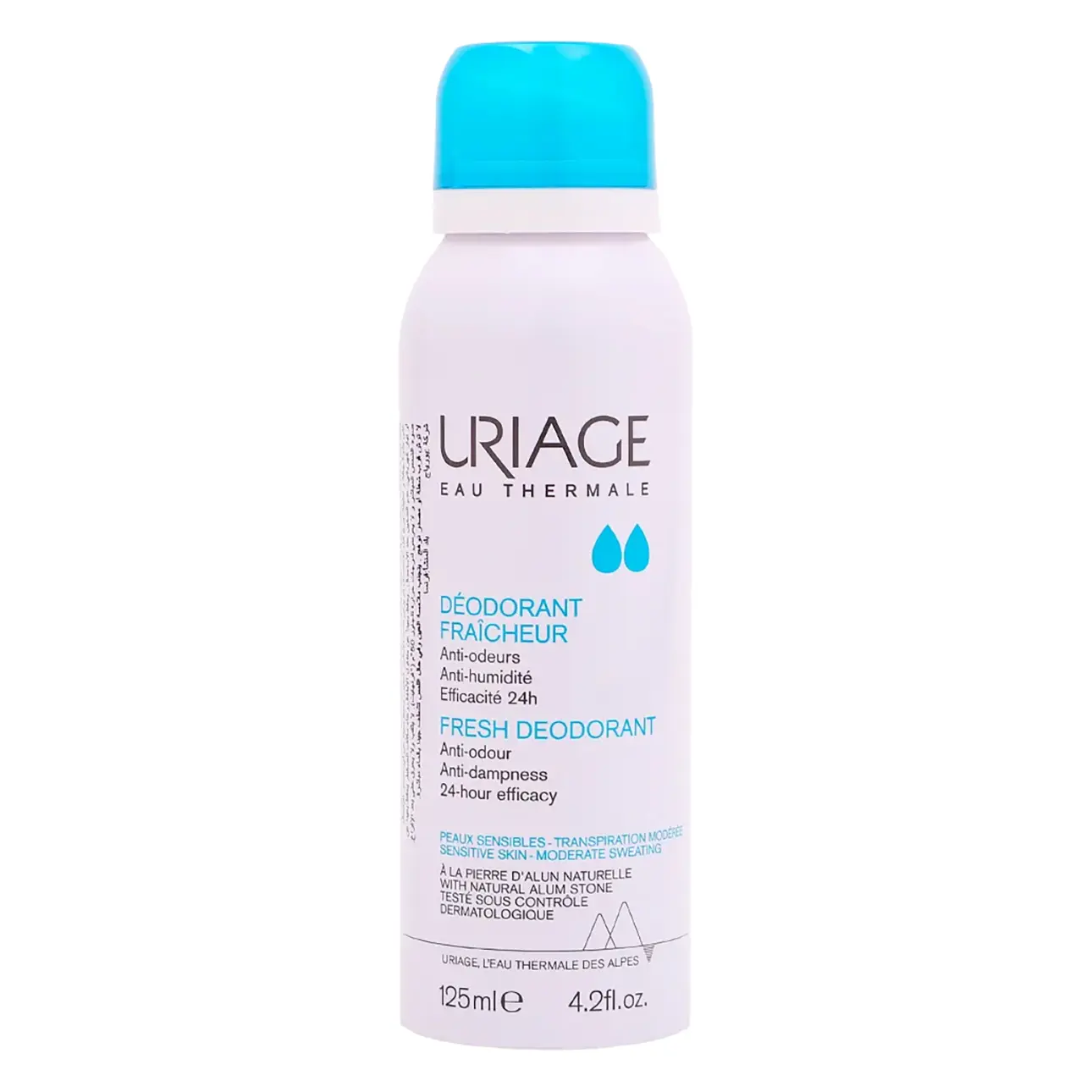 Uriage  Deodorant Spray With Alum Stone Extract And Almond Oil For Unisex 125 ml - view 2