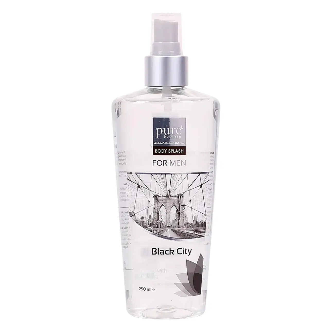 Pure Beauty Men Body Splash Black City 250ml - view 1