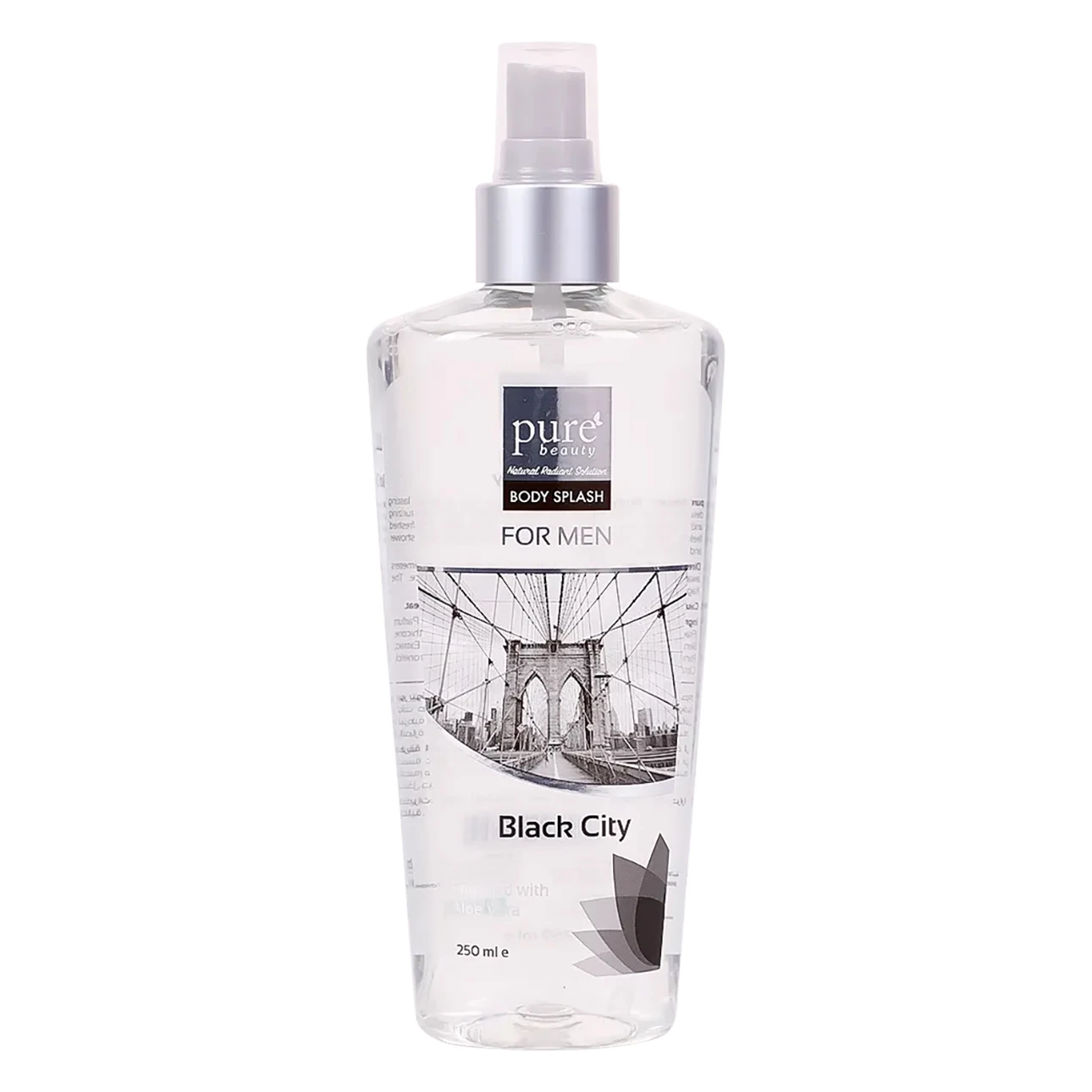 Pure Beauty Men Body Splash Black City 250ml