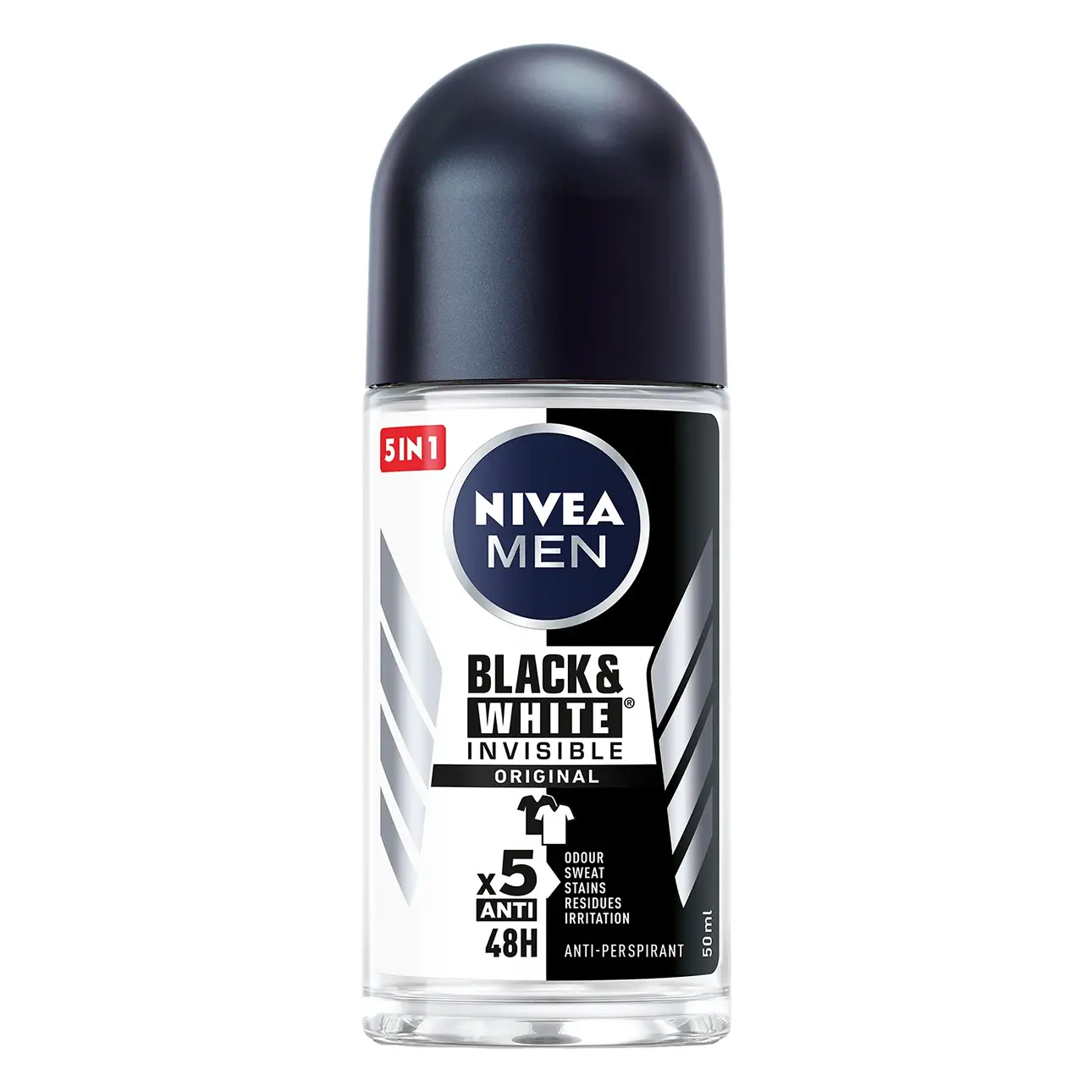 Nivea Deodorant Roll For Men Black & White 50 ml - view 1