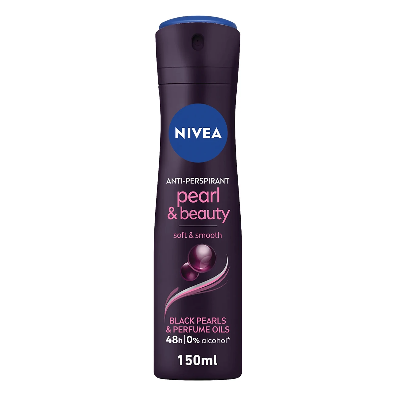 NIVEA Antiperspirant for Women Pearl & Beauty Black Pearl & Perfume Oils Spray 150 ml
