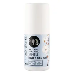 Organic Shop Natural Certified Gentle Deo Roll On Cotton & Water Lily 50 ml
