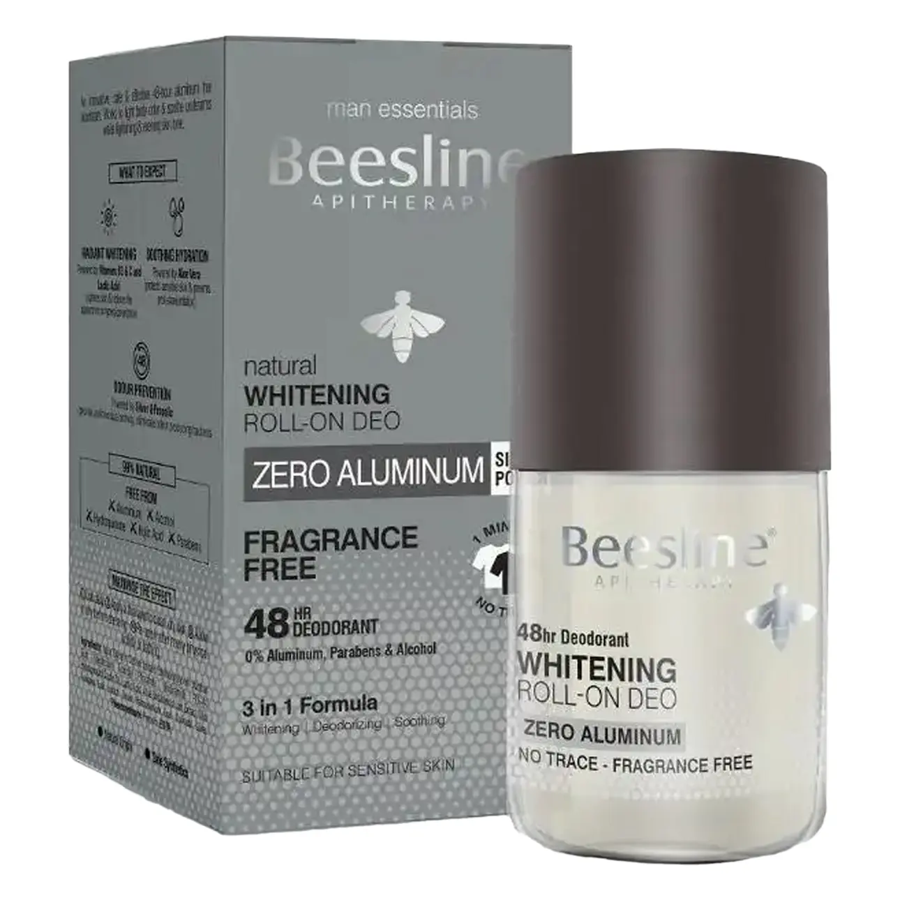 Beesline Whitening Roll on Deo Zero Alu Fragrance Free 50 ml - view 1