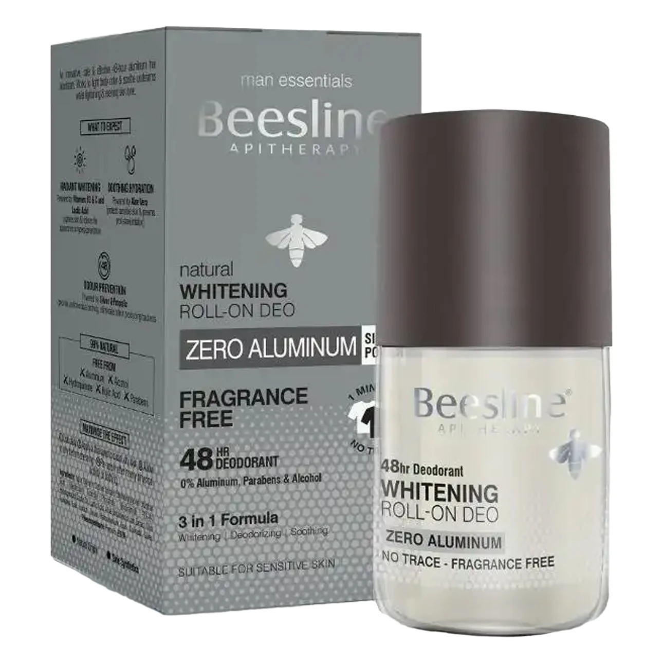 Beesline Whitening Roll on Deo Zero Alu Fragrance Free 50 ml
