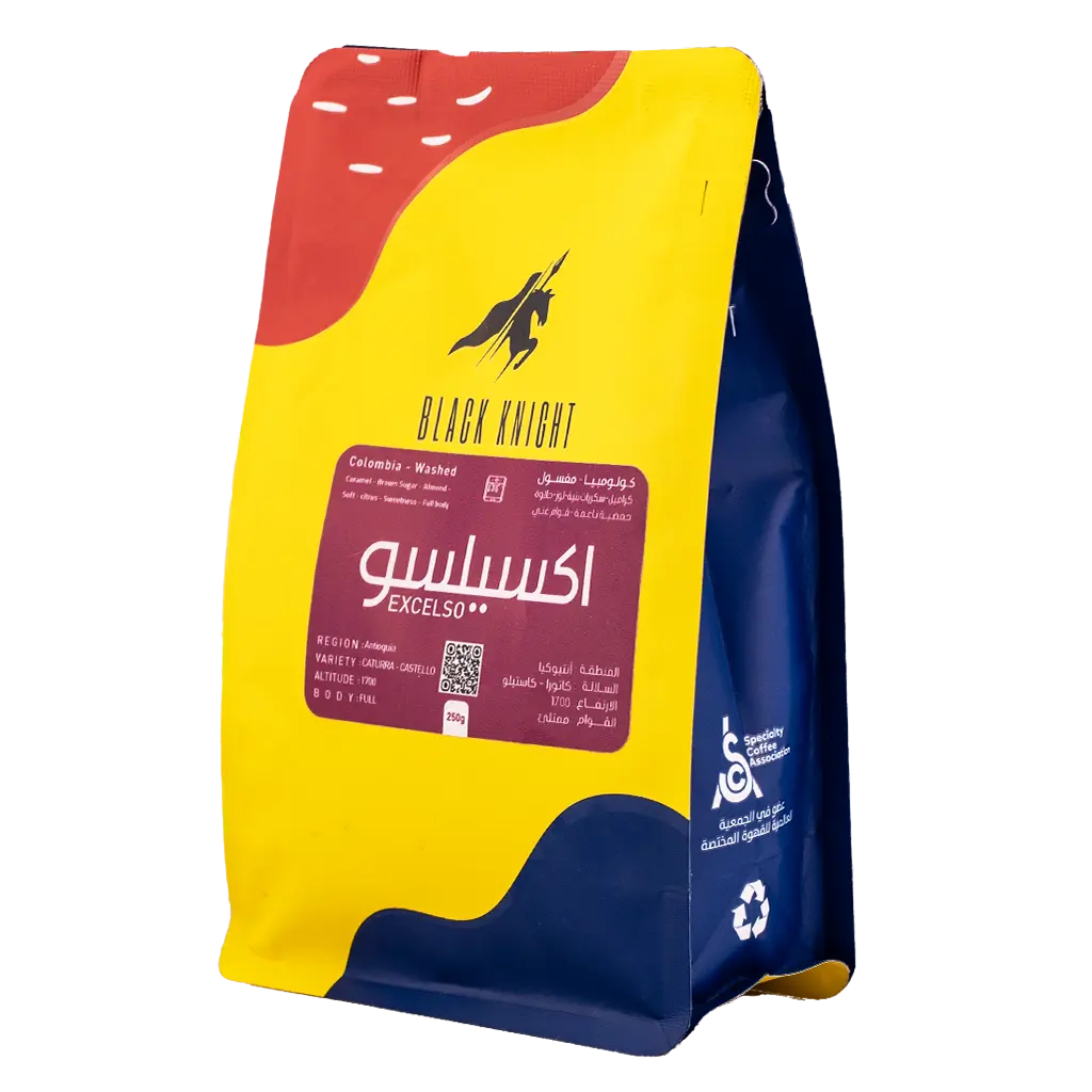 Black Knight Coffee Beans Columbia Excelso Washed Filter And Espresso 250 gm - view 2