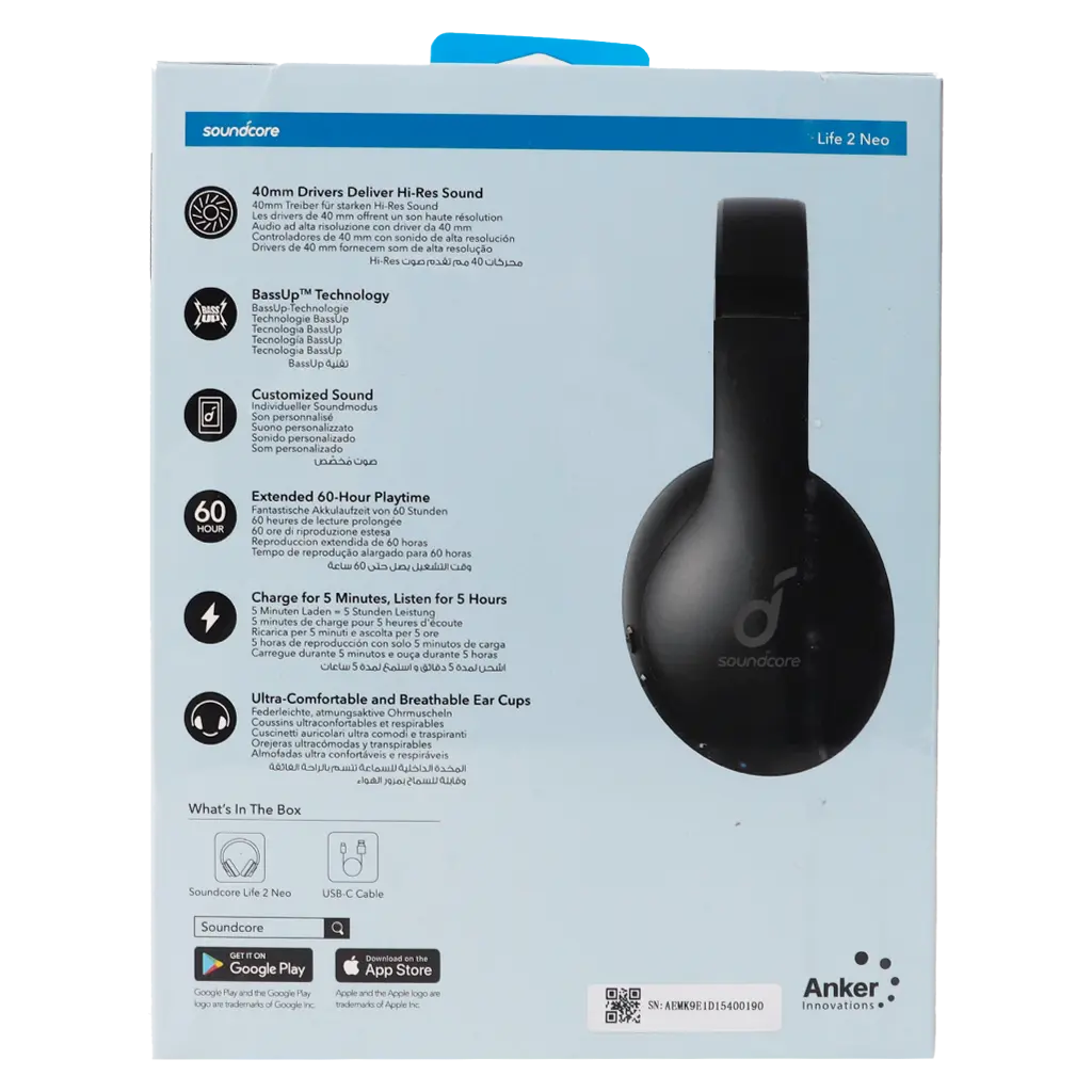 Anker Soundcore OH Life 2 Neo 60 H Hres Black - view 4
