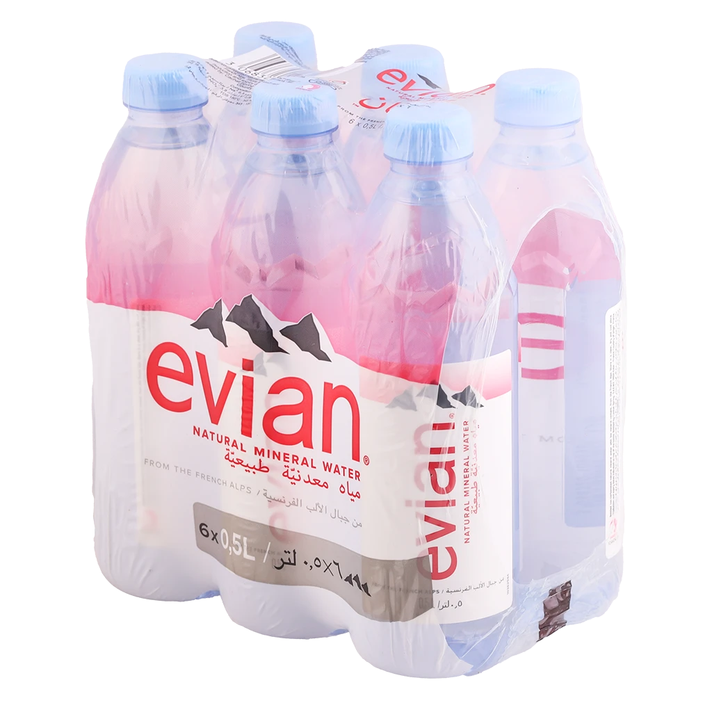 Evian Mineral Water Pack 6 pcs 500 ml