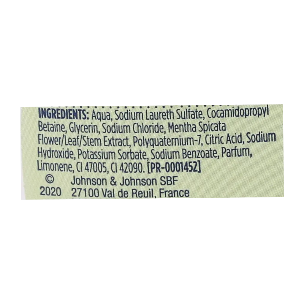 Johnson's Body Wash Anti-Bactrial Micellar Mint 400 ml - view 3