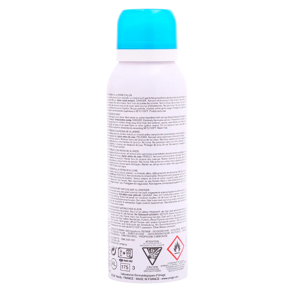 Uriage  Deodorant Spray With Alum Stone Extract And Almond Oil For Unisex 125 ml - view 3