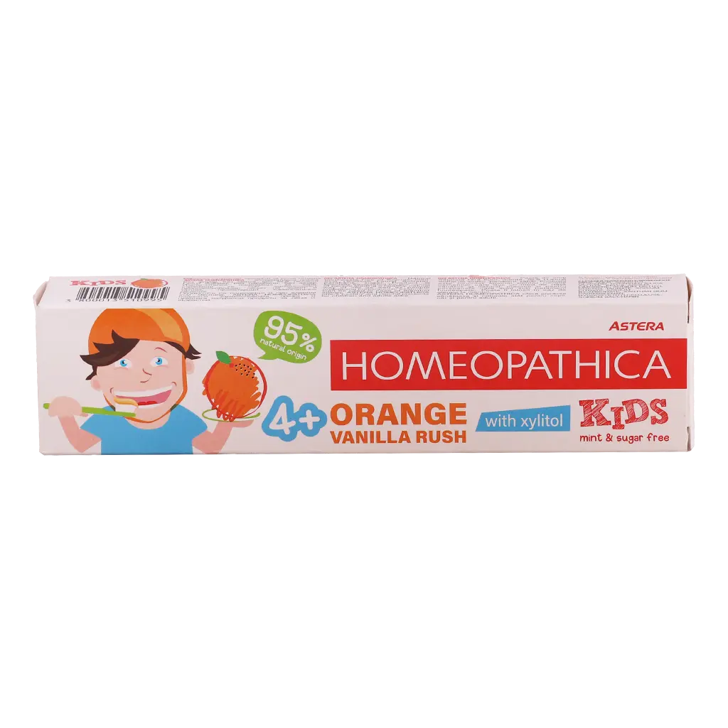 Astera Toothpaste Homeopathica For Kids Orange Vanilla Rush 50 ml - view 3