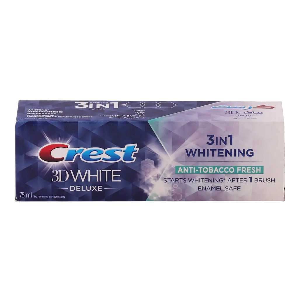 Crest Toothpaste 3D White Anti Tobacco Fresh 75 ml - view 3