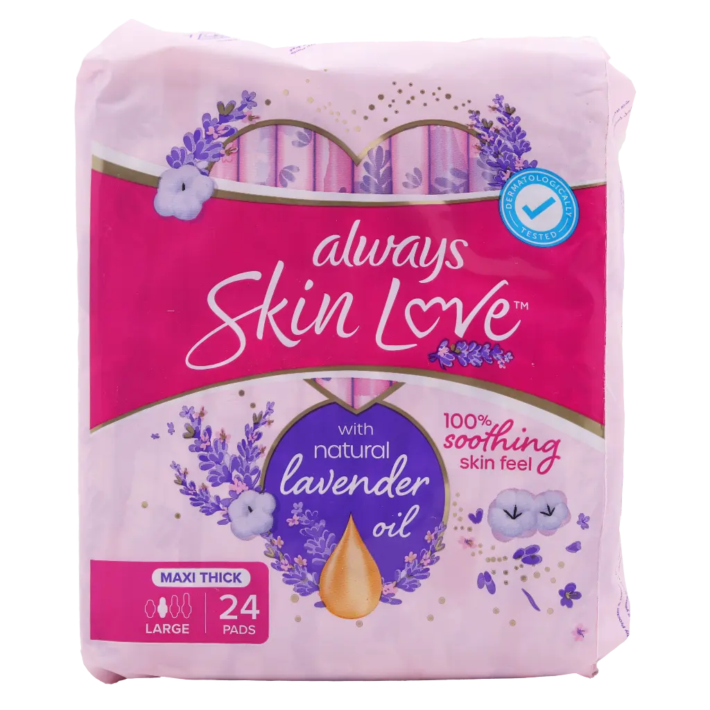 Always Diamond Maxi Thick Large Sanitary Pads With Wings 24'S - view 3